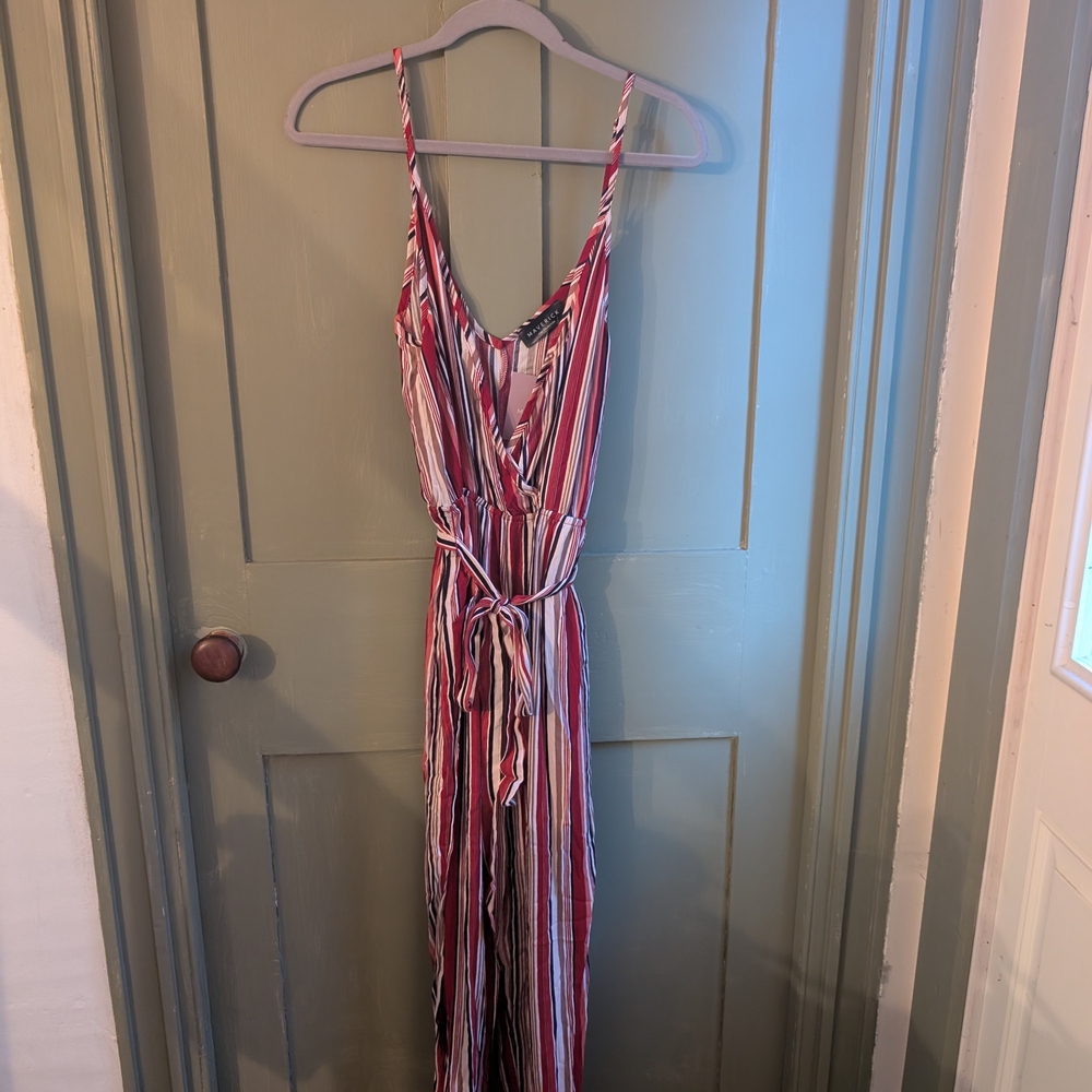 Striped Jumpsuit One Piece